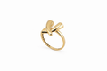 Anillo Curvas Entrelazadas en Oro 10K