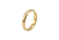 Anillo Banda Clásica Tipo Dome en Oro 14K
