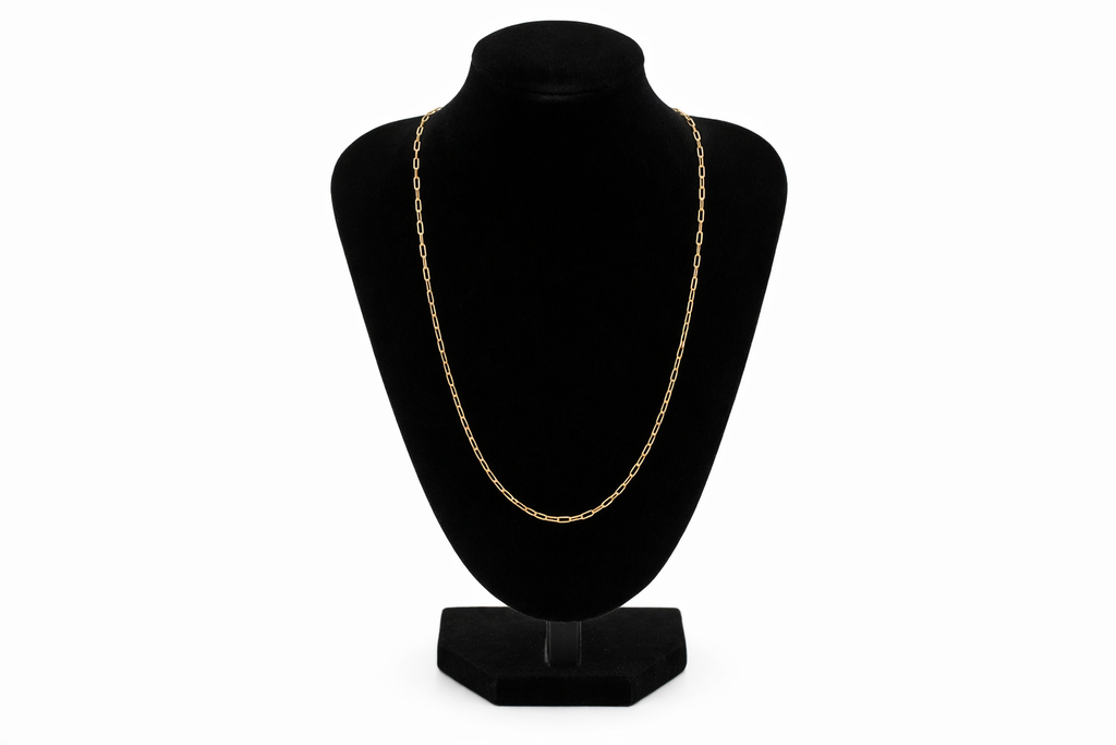 Cadena Paperclip en Oro 10K – 20"