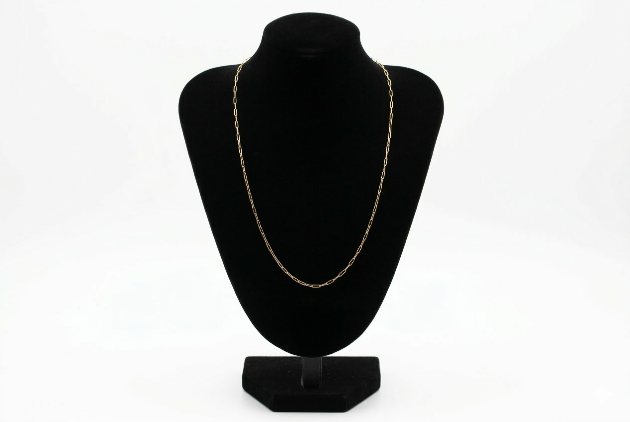 Cadena Paperclip en Oro 10K – 20"